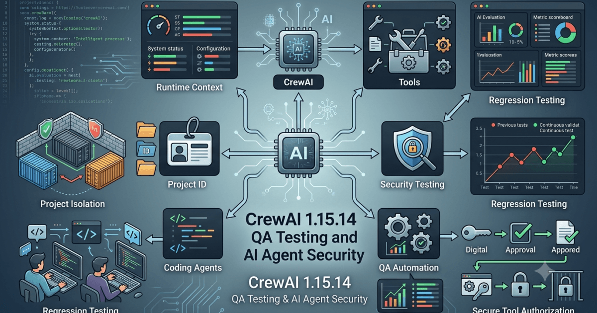 CrewAI 1.15.14: Runtime Context, QA Testing & Upgrade Guide 1 CrewAI 1.15.14: Runtime Context, QA Testing & Upgrade Guide
