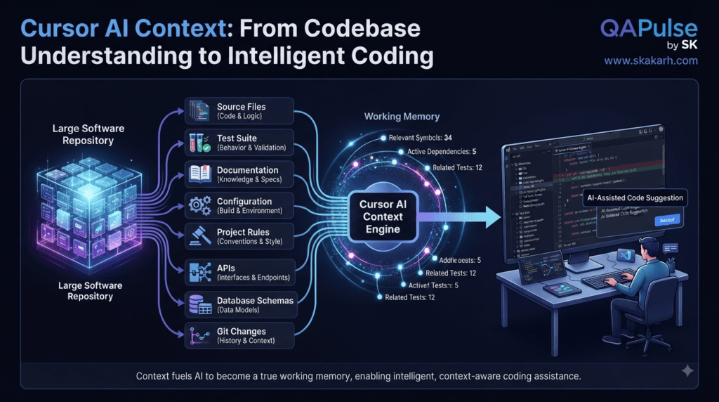Cursor AI Context: Complete Guide to Codebase Understanding and Smarter AI Coding 2 Cursor AI context understanding codebase files rules tests and documentation