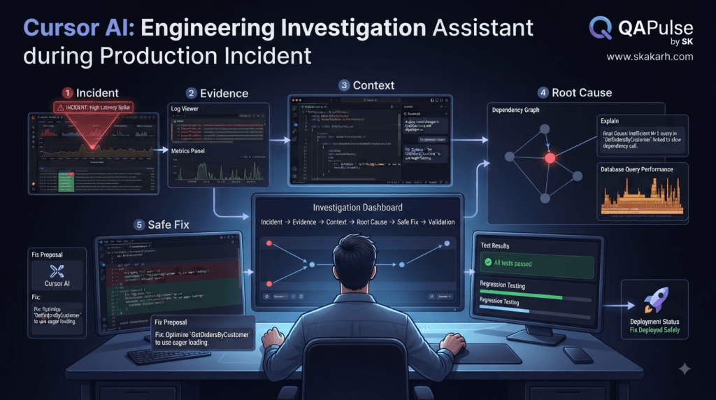 Cursor AI Context: Complete Guide to Codebase Understanding and Smarter AI Coding 5 Cursor AI engineering investigation using logs metrics code and validation