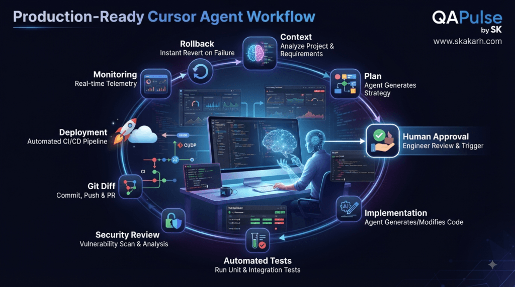 Cursor Agent Modes: Understanding Ask, Agent, and Coding Workflows 5 Cursor Agent production-ready AI software development workflow