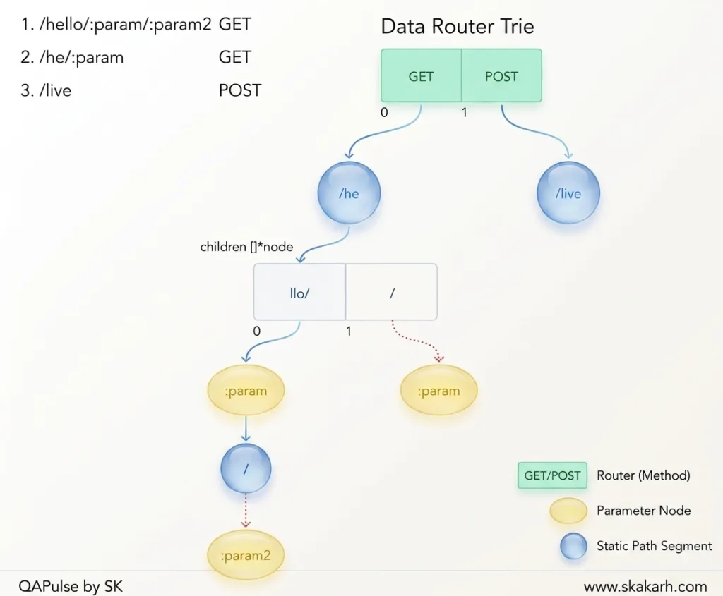 FastAPI nested router route tree showing effective route contexts and API introspection