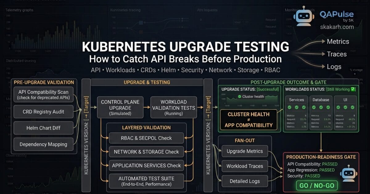 Kubernetes Upgrade Testing: How to Catch API Breaks Before Production 1 Kubernetes Upgrade Testing: How to Catch API Breaks Before Production
