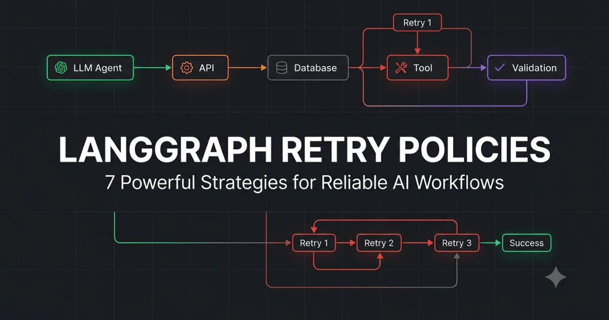 LangGraph Retry Policies: Building Resilient AI Workflows That Recover Automatically 1 LangGraph Retry Policies: Building Resilient AI Workflows That Recover Automatically