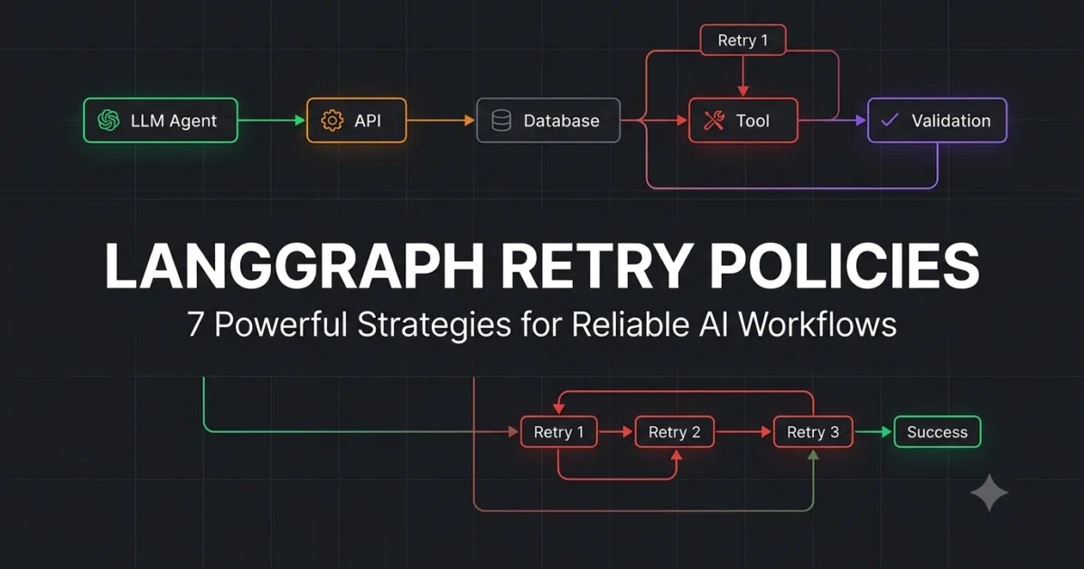 LangGraph Retry Policies: Building Resilient AI Workflows That Recover Automatically