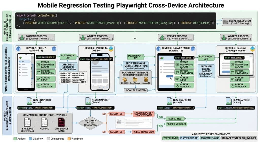 Mobile Regression Testing Playwright Cross-Device Architecture