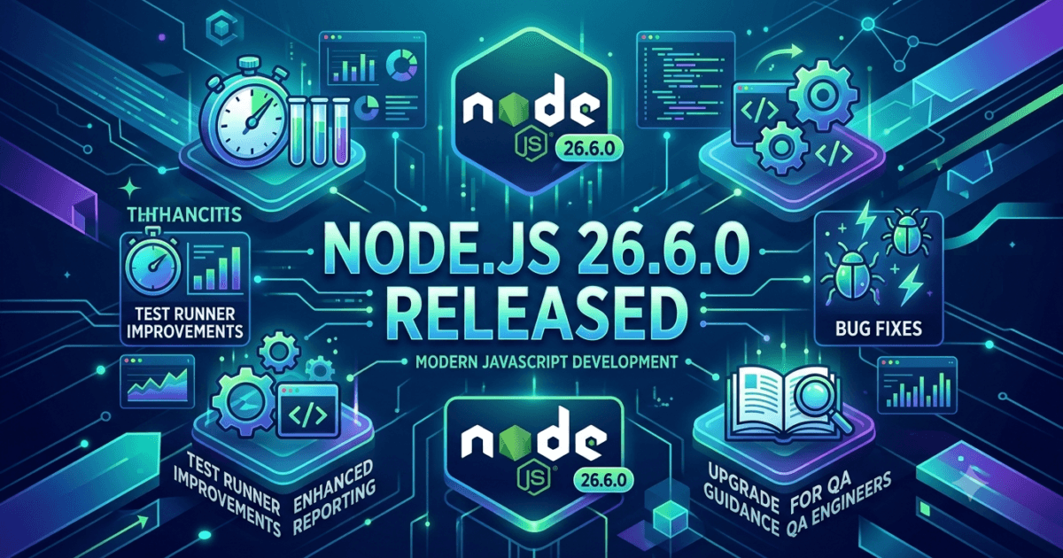 Node.js 26.6.0 Released: New Test Runner Features & Upgrade Guide