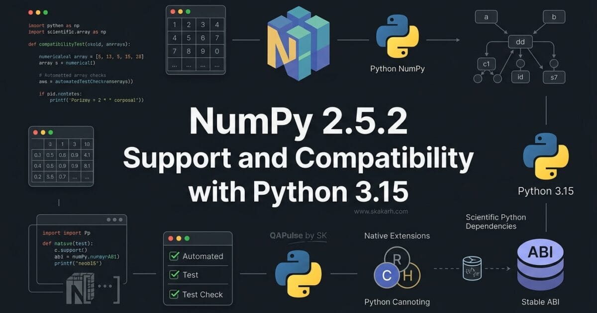 NumPy 2.5.2: Python 3.15 Compatibility and the C API Change Release You Should Know About 1 NumPy 2.5.2: Python 3.15 Compatibility and the C API Change Release You Should Know About