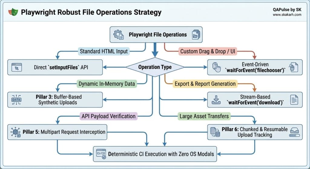 Playwright File Uploads and Downloads: 6 Flawless Steps 3 Playwright Robust File Operations Strategy