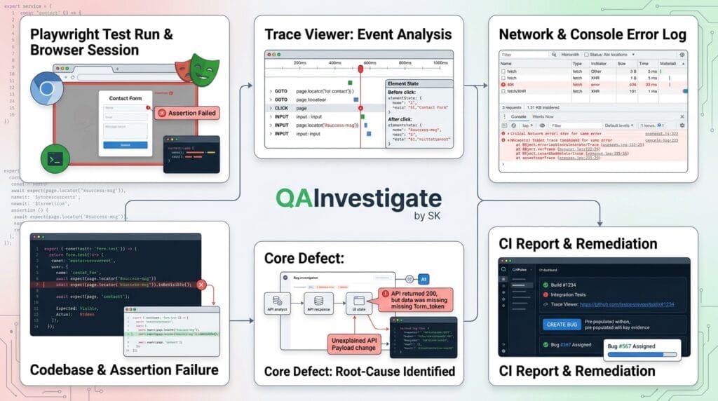QA Engineer Portfolio: 7 Powerful Projects That Get Interviews in 2026 5 Playwright test failure investigation with trace analysis and automated quality evidence