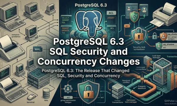 PostgreSQL 6.3: The Release That Changed SQL, Connectivity, and Security PostgreSQL 6.3 SQL Security and Concurrency Changes