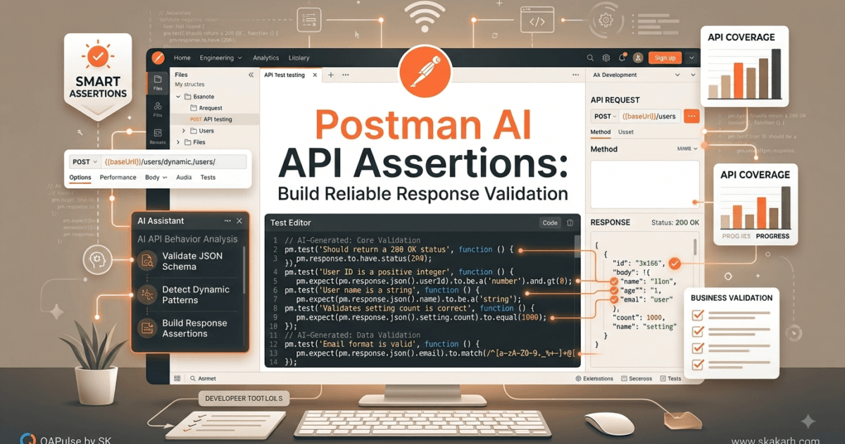 Postman AI API Assertions: Build Reliable Response Validation 1 Postman AI API Assertions: Build Reliable Response Validation
