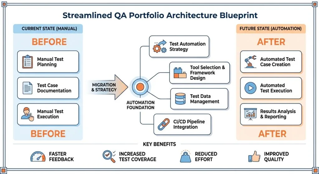 QA Portfolio Architecture Blueprint from Manual to Automation