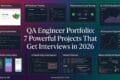 QA engineer portfolio showing Playwright API performance AI mobile testing and observability projects