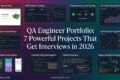 QA Engineer Portfolio: 7 Powerful Projects That Get Interviews in 2026 QA engineer portfolio showing Playwright API performance AI mobile testing and observability projects