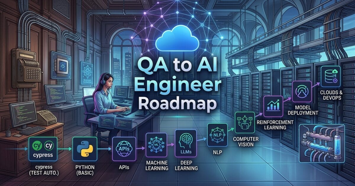 From QA to AI Engineer: 7 Proven Steps for a Powerful Career Shift (Complete Guide) 1 From QA to AI Engineer: 7 Proven Steps for a Powerful Career Shift (Complete Guide)