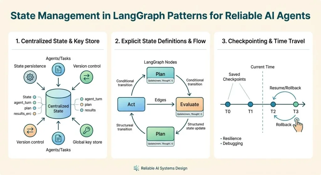 State Management in LangGraph Patterns for Reliable AI Agents