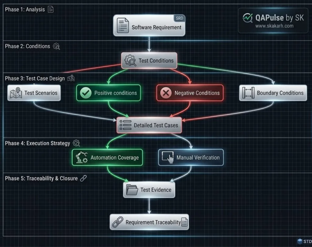 Test Cases vs Test Scenarios vs Test Conditions