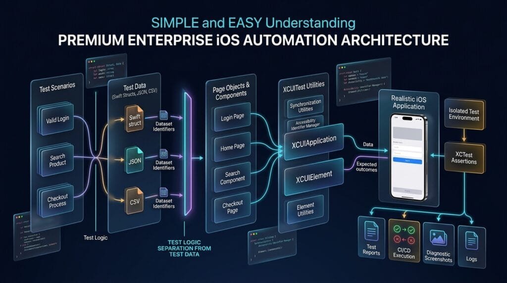Test Data Premium Enterprise iOS Automation Architecture