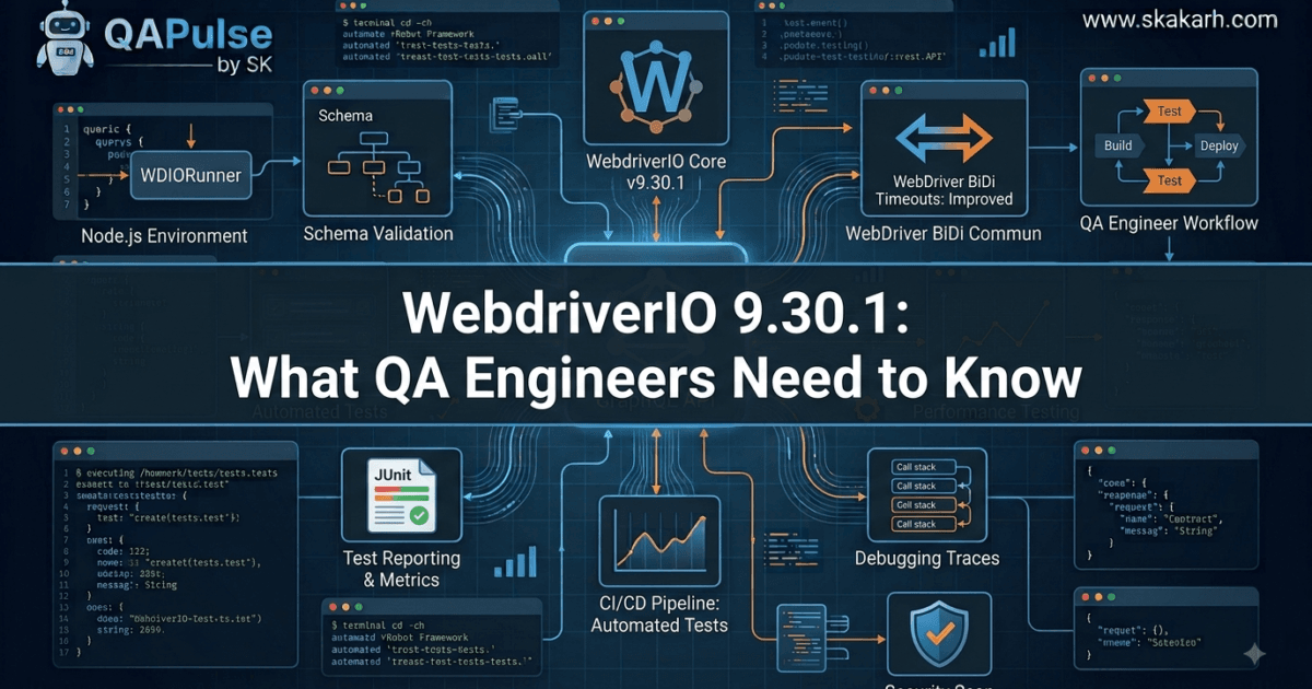 WebdriverIO 9.30.1 Released — What's New for QA Engineers 1 WebdriverIO 9.30.1 Released — What’s New for QA Engineers