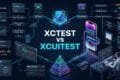 XCTest vs XCUITest comparison showing iOS unit testing and UI automation in Xcode