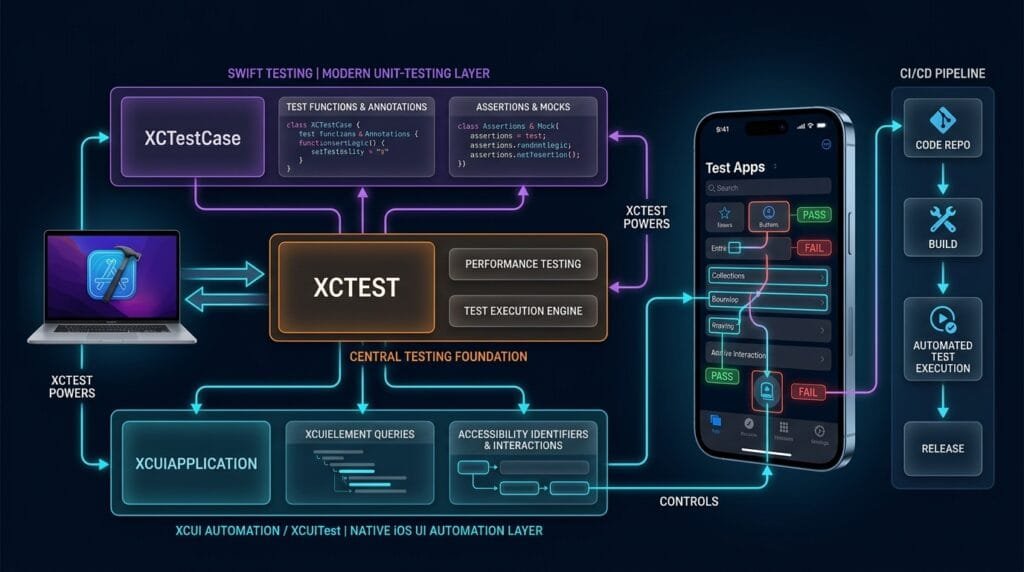 XCUI Automation and XCUITest Native iOS UI Application Layer