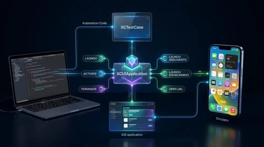 XCUIApplication: Launching and Controlling iOS Apps XCUIApplication as the Central Application control layer