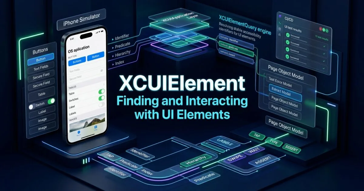 XCUIElement: Finding and Interacting with UI Elements XCUIElement: Finding and Interacting with UI Elements