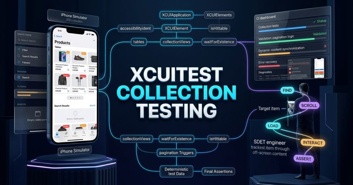 XCUITest Collection Testing: Automating Tables, Lists and Dynamic Content XCUITest Collection Testing: Automating Tables, Lists and Dynamic Content