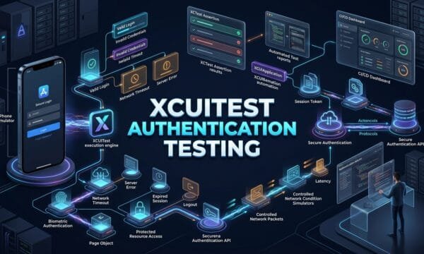 XCUITest Authentication Testing: Network, Login, and Secure iOS UI Scenarios XCUITest authentication testing architecture for iOS login, network and session scenarios