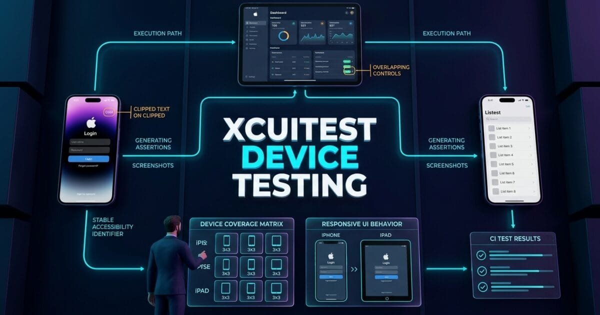 XCUITest Device Testing: Testing iPhone and iPad Screen Sizes with Confidence XCUITest Device Testing: Testing iPhone and iPad Screen Sizes with Confidence