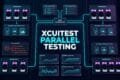 XCUITest parallel testing architecture with multiple iOS test workers and isolated simulators
