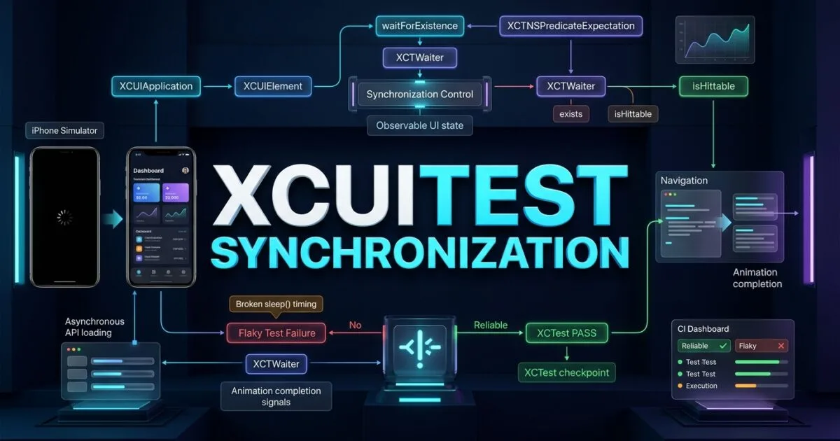 XCUITest Synchronization: Reliable Waiting for iOS UI Tests XCUITest Synchronization: Reliable Waiting for iOS UI Tests
