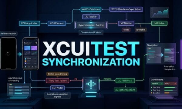 XCUITest Synchronization: Reliable Waiting for iOS UI Tests XCUITest synchronization for reliable iOS UI test waiting and automation