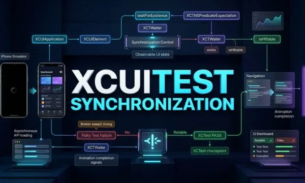 XCUITest synchronization for reliable iOS UI test waiting and automation