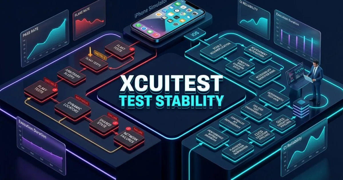 XCUITest Test Stability: Building Fast, Reliable, and Flake-Free iOS UI Tests XCUITest Test Stability: Building Fast, Reliable, and Flake-Free iOS UI Tests