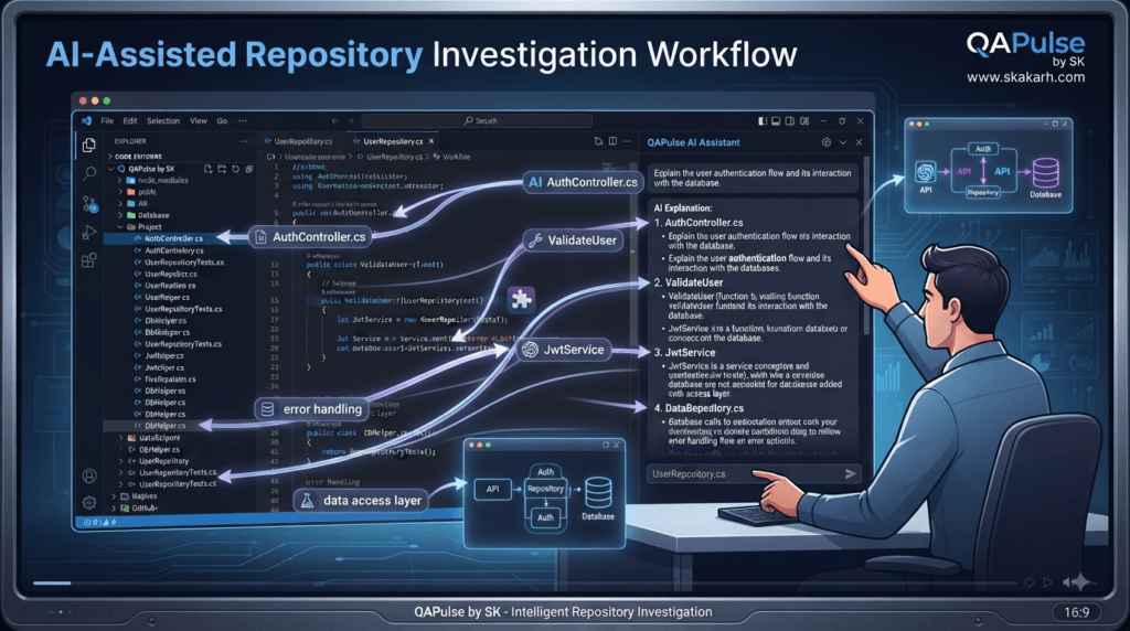 Cursor Agent Modes: Understanding Ask, Agent, and Coding Workflows 2 A developer asking questions about a repository