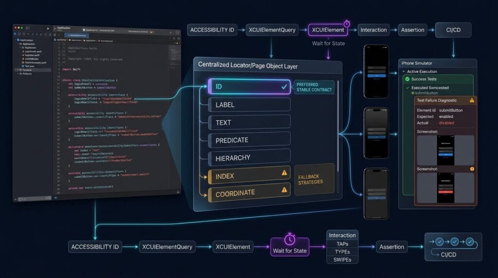 iOS Automation Architecture - XCUITest Locator Design