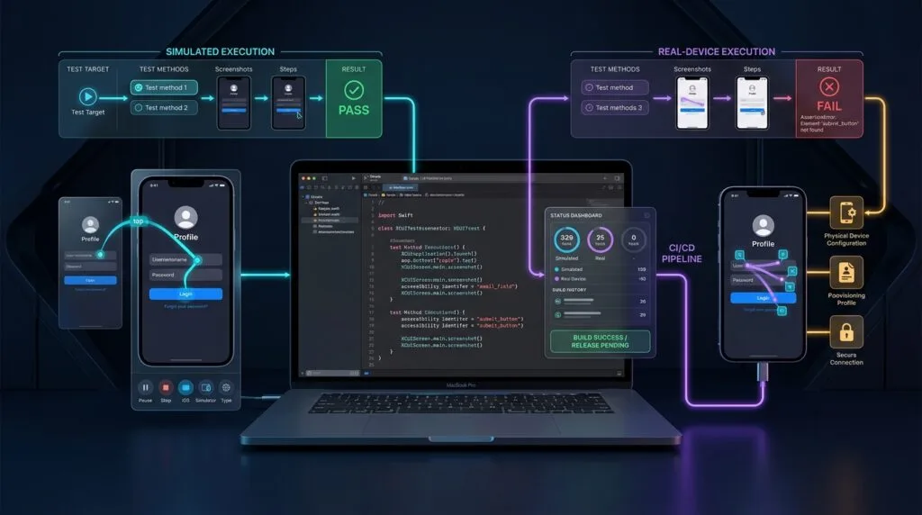 iOS Automation: Environment Simulator vs Physical Device