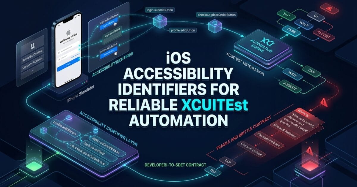 iOS Accessibility Identifiers: Build Reliable XCUITest Automation iOS Accessibility Identifiers: Build Reliable XCUITest Automation