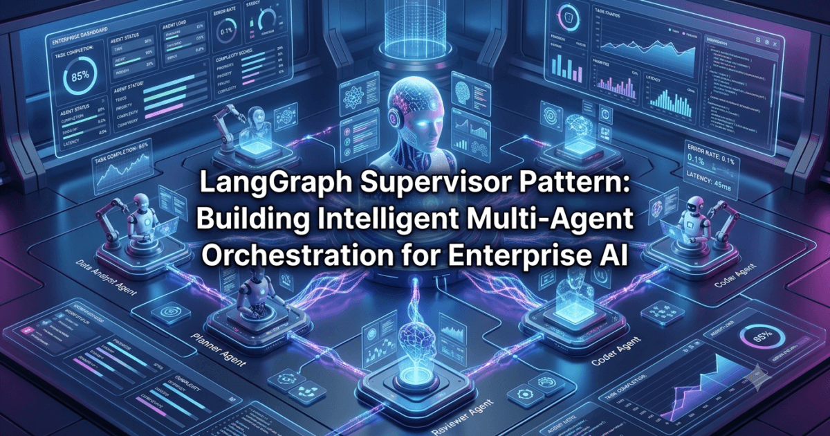 LangGraph Supervisor Pattern: Building Intelligent Multi-Agent Orchestration for Enterprise AI 1 LangGraph Supervisor Pattern: Building Intelligent Multi-Agent Orchestration for Enterprise AI