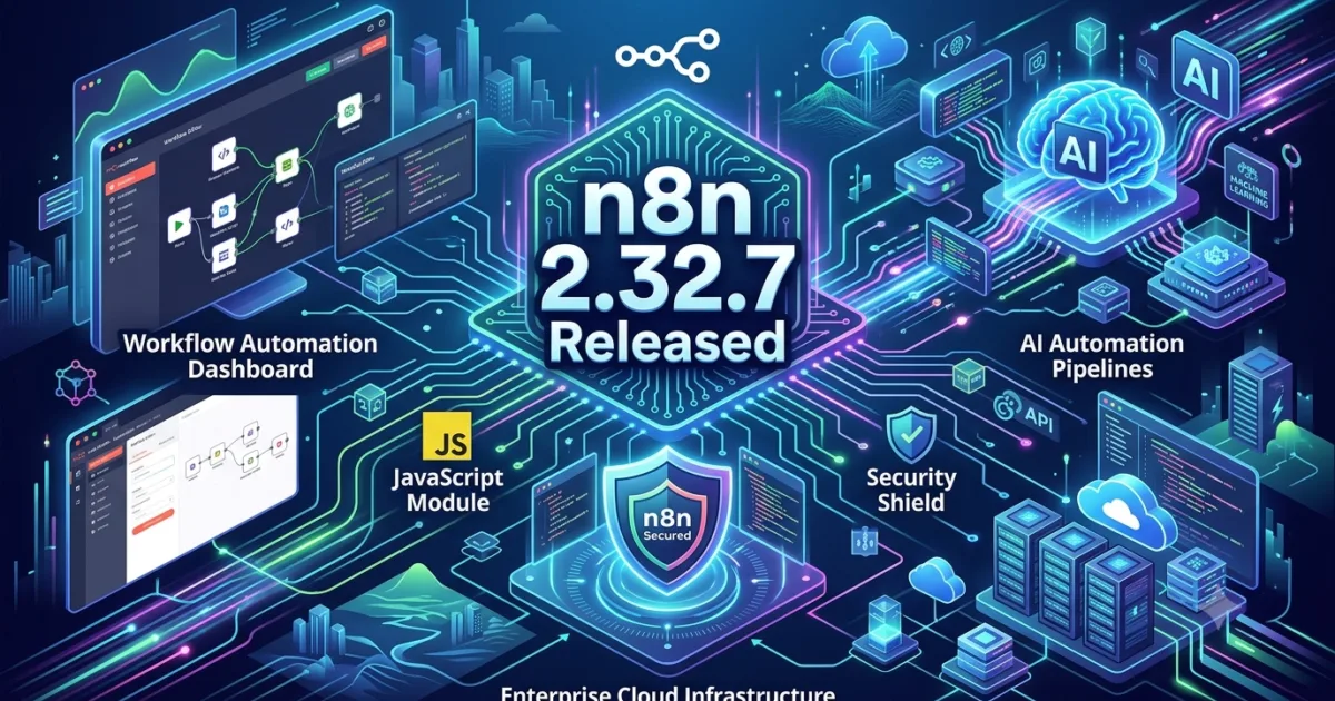 n8n 2.32.7 Released: Security Audit Improvements Strengthen Enterprise Workflow Automation n8n 2.32.7 Released: Security Audit Improvements Strengthen Enterprise Workflow Automation