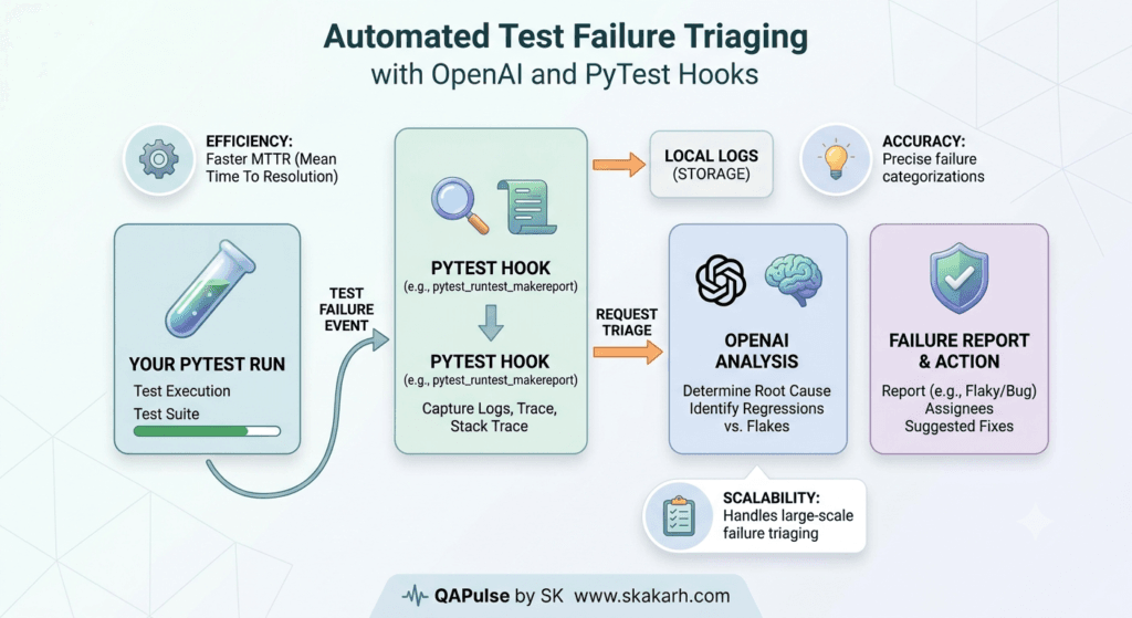 Automated Test Failure Triaging: 7 Best PyTest Secrets Automated Test Failure Triaging with OpenAI and PyTest Hooks