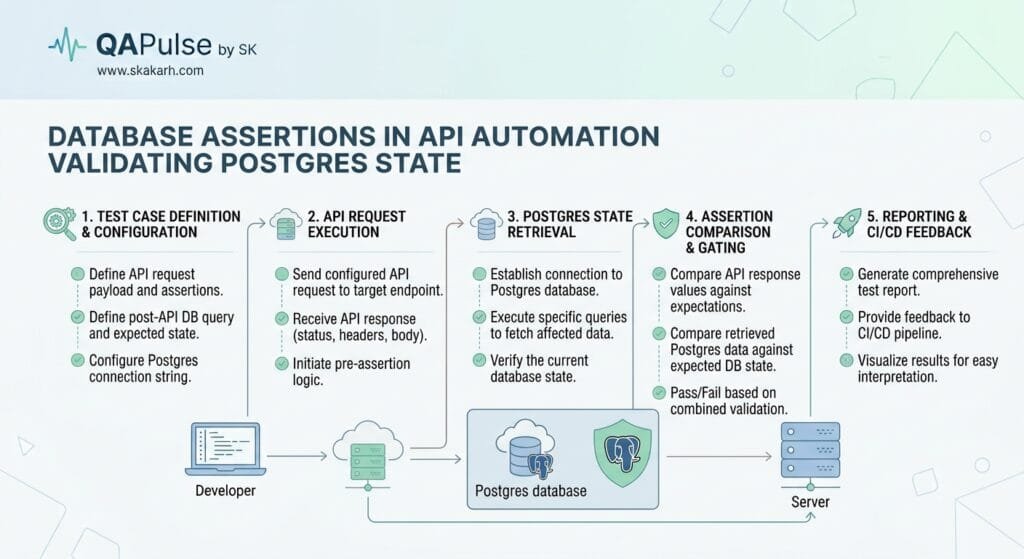 Database Assertions in API Automation: 7 Best Postgres Tips Database Assertions in API Automation Validating Postgres State