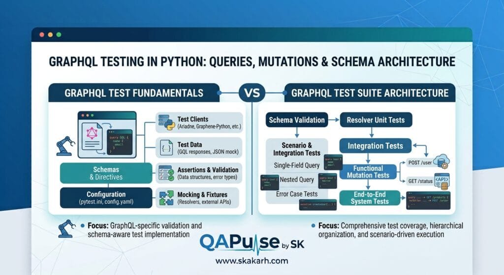 GraphQL Testing in Python: 7 Best Schema & Query Secrets GraphQL Testing in Python Queries Mutations and Schema Architecture