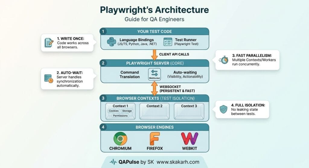 What is Playwright? 7 Powerful Architecture Secrets for QA Engineers What Is Playwright Architecture and Guide for QA Engineers