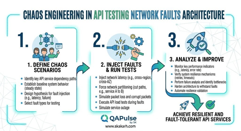 Chaos Engineering in API Testing Network Faults Architecture