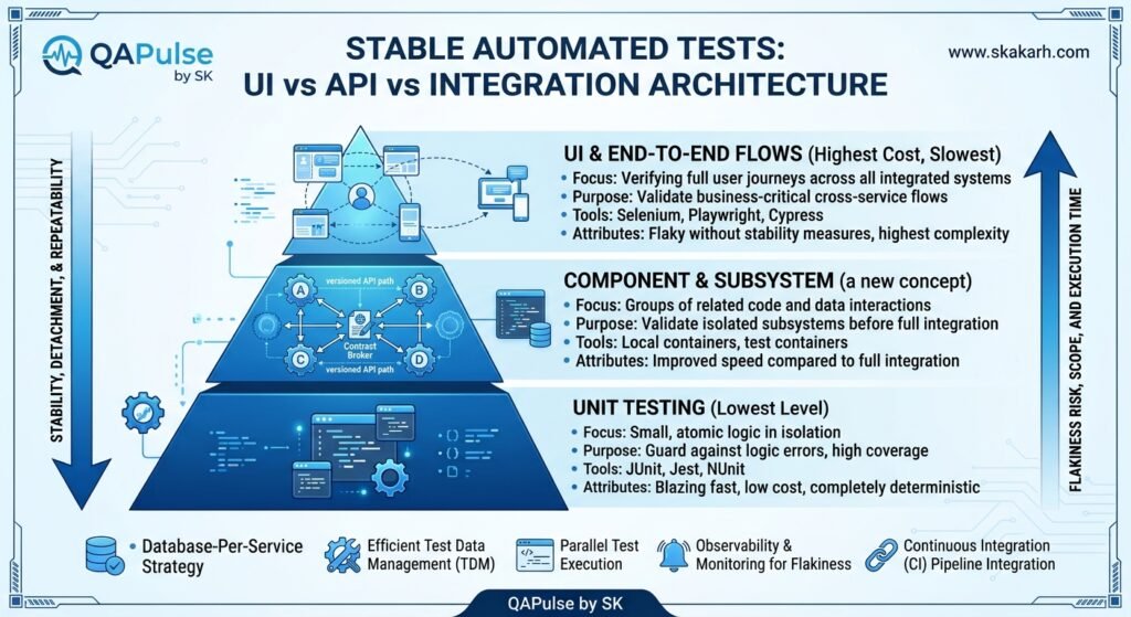 Stable Automated Tests: A Powerful Guide to UI, API & Integration Stable Automated Tests UI API Integration Architecture