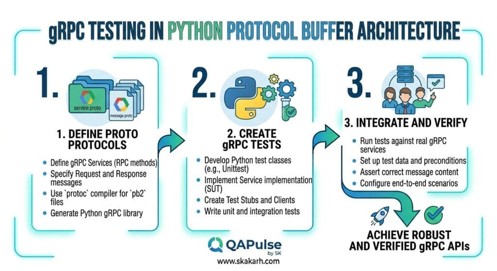 gRPC Testing in Python Protocol Buffer Architecture